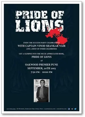 captain vinod nair book pride of lions
