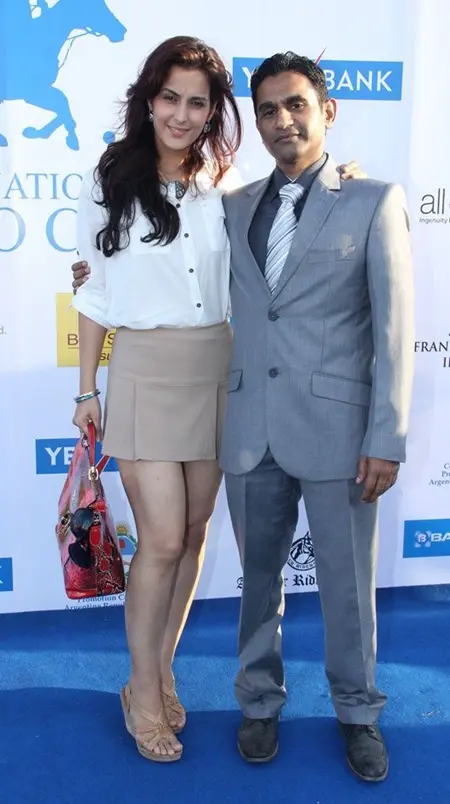 tulip joshi with captain vinod nair